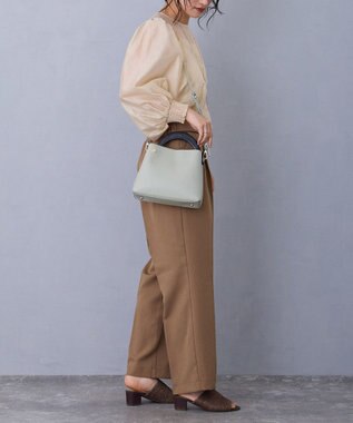 MioFIRANO STONE B001 ハンドバッグ GREEN