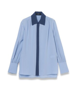 JOSEPH CDCカラーブロック　エボラブラウス Faded Sky/Harbour