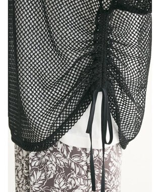 Green Parks ＳＥＴ２点　メッシュ＋ノースリーブロゴプルオーバー Black