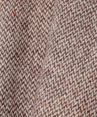 組曲 L 【WEB限定】ネコアシツィード プリーツスカート ダークブラウン系