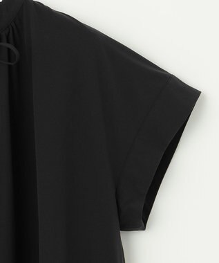 UNFILO 【GISELe 6月号掲載/洗える/軽量】MOVE TEX ギャザーワンピース ブラック