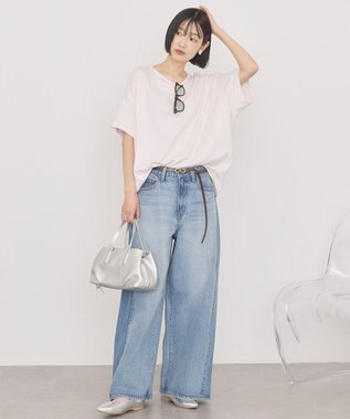 AMERICAN HOLIC 【接触冷感+UVカット】半袖コクーンカットプルオーバー Pink