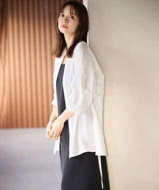 #Newans ルーズシルエットシアーシャツ ホワイト