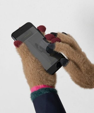 TRICOTE シャギーグローブ 87BROWN