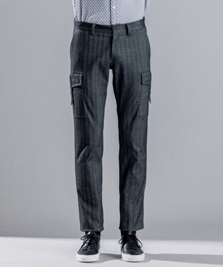 JOSEPH HOMME ソフトヘリンボンストレッチ / CIGAR CARGO グレー系