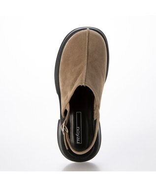 MODE ET JACOMO <noyau>センターライン厚底サボサンダル キャメル