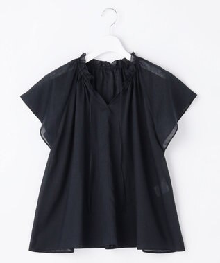 自由区 S 【WEB限定カラーあり】シアーラミーローンフリルデティール ブラウス