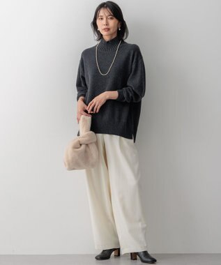 23区 S ナチュラルストレッチサキソニー バレル パンツ アイボリー系