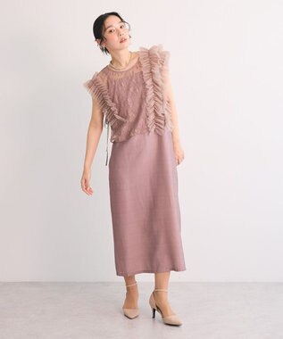 Green Parks ・Ｒａｉｌｍｅ　ＳＥＴ２点　レースブラウス＆ワンピ Pink