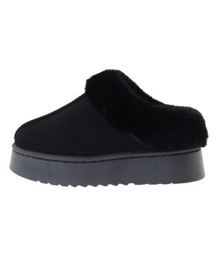 Green Parks ・minia フェイクムートンスリッポン Black