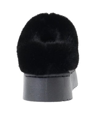 Green Parks ・minia フェイクムートンスリッポン Black