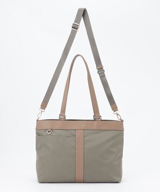 LA BAGAGERIE コンビ2WAYトートバッグ MEDIUM グレー