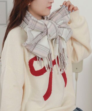 WEGO 【マフラー】大判ストール ライトピンク