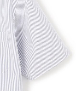 J.PRESS MEN 【PREMIUM PLEATS / 形態安定】マイクロストライプ 半袖シャツ /B.D. ネイビー系1