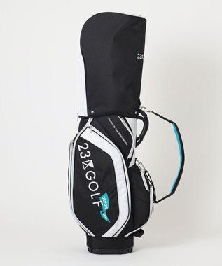 23区GOLF 待望の新デザイン登場！セルフスタンドバッグ内蔵キャディバッグ ブラック系