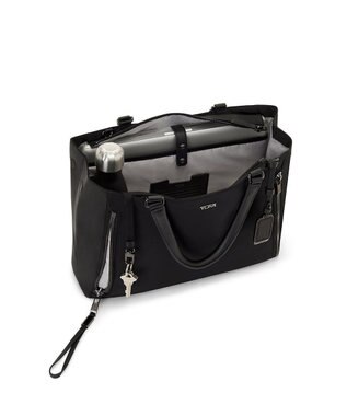TUMI トートバッグ レディス  VOYAGEUR 「ヴァレッタ」ミディアム・トート BLACK/GUNMETAL