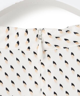 23区 L 【洗える】グラデーションドットプリント ブラウス ホワイト系