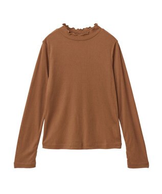 earth music&ecology シアーリブプルオーバー Camel