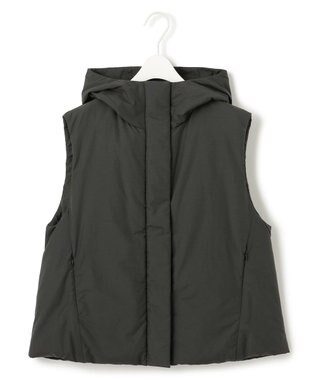 ICB 【撥水加工】ADSダウン フーデット ベスト チャコールグレー系