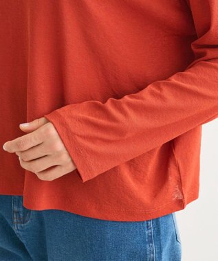 Green Parks シアークロップドプルオーバー Orange