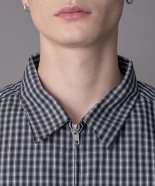 WEGO 【ユニセックス着用ITEM】ミニオンブレZIPシャツ（SS） ブラックチェック1