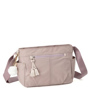 ACE BAGS & LUGGAGE kanana project collection タッセル-e ショルダーバッグ 横 68872 モーヴピンク