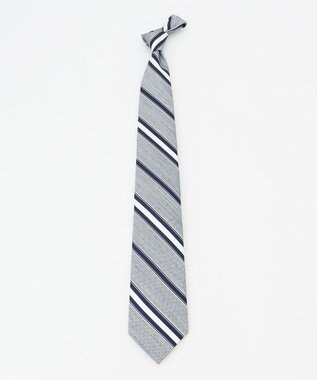 J.PRESS MEN 【LINEN MIX COLLECTION】レジメンタル ネクタイ ネイビー系2