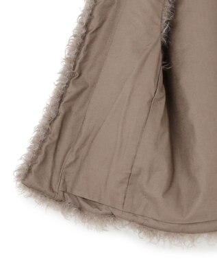 23区 S 【SLOW/一部店舗限定】フェイクファー ジレ ブラウン系