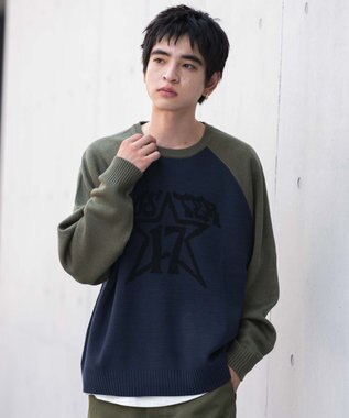 WEGO 【ユニセックス着用ITEM/SMLサイズ展開】ジャガードグラフィックプルオーバー 柄3