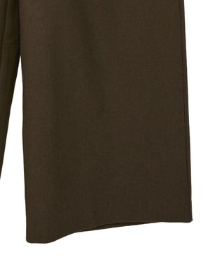 CRAFT STANDARD BOUTIQUE ウエスト折り返しスラックス Brown Mixture