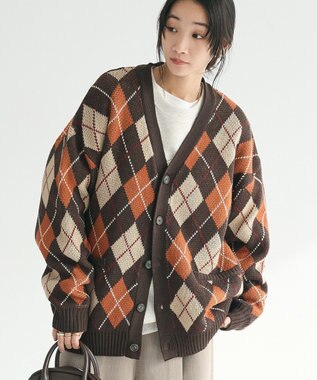 CRAFT STANDARD BOUTIQUE アーガイル柄カーディガン
