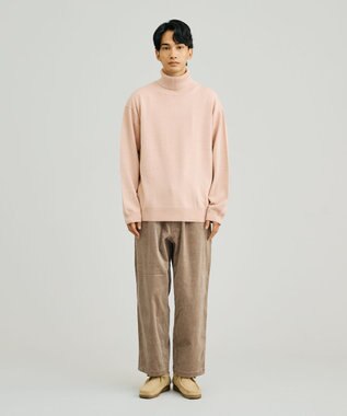 J.PRESS YORK STREET 【UNISEX】ANTI PILLING WOOL タートルニット ピンク系