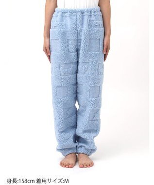 tsumori chisato SLEEP ツモリチサト ボトムス ロングパンツ ルームウェア ボア素材 冬 tsumori chisato SLEEP UOW411 /ワコール ブルー