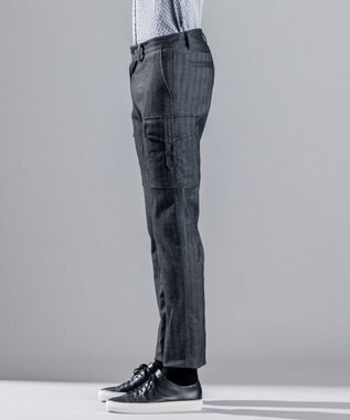 JOSEPH HOMME ソフトヘリンボンストレッチ / CIGAR CARGO グレー系