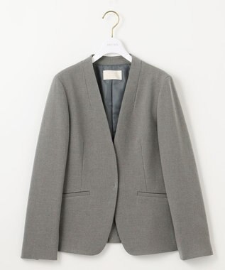 ANY SIS S 【保温効果/ストレッチ】シリーズ累計13万枚突破！ビューティサーモ ノーカラージャケット ライトグレー