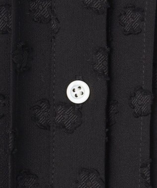 組曲 L 【WEB限定】フラワーポイントシフォン ワンピース ブラック系