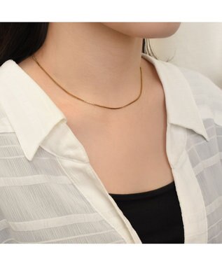 blancotokyo 【金属アレルギー対応】ベネチアンチェーンネックレス LAGUNA ゴールド