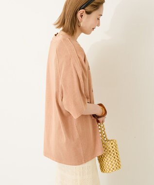 AMERICAN HOLIC ピグメントレーシングプリントTシャツ Orange