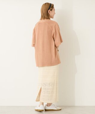 AMERICAN HOLIC ピグメントレーシングプリントTシャツ Orange