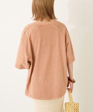 AMERICAN HOLIC ピグメントレーシングプリントTシャツ Orange