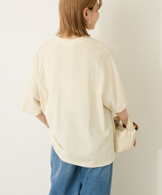 AMERICAN HOLIC ピグメントレーシングプリントTシャツ Off White