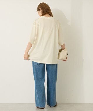 AMERICAN HOLIC ピグメントレーシングプリントTシャツ Off White