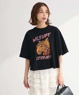 Green Parks ・ＤＯＵＢＬＥ　ＦＬＡＧＳ　レオパードプリントＴＥＥ