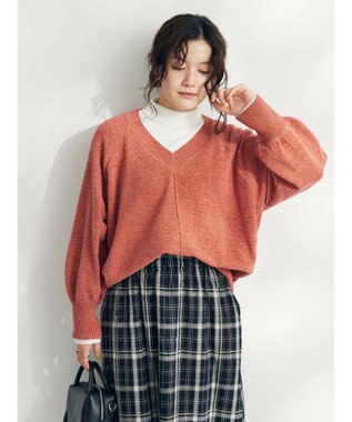 CRAFT STANDARD BOUTIQUE 洗えるコードモールＶネックプルオーバー
