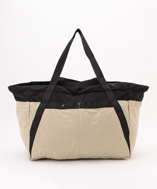 LA BAGAGERIE 【MONICA】ダブルハンドル　パッカブルビッグバッグ ベージュ