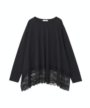 Green Parks 裾イレヘムレースドッキングプルオーバー