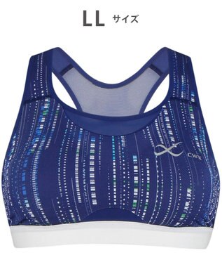 CW-X 【WOMEN】 スポーツゆれケアブラ メッシュ ユレ・ズレをおさえて動きやすい 吸汗速乾（本体） HTY030 /ワコール ブルー