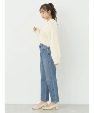 earth music&ecology ファークロスニットプルオーバー Ivory