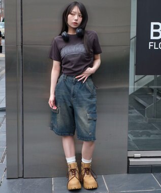 WEGO スプレーロゴドロストちびT スミクロ