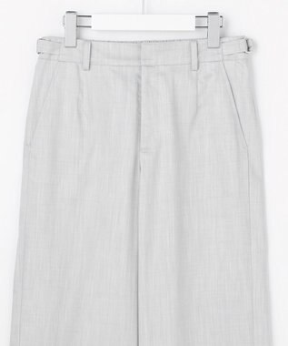 J.PRESS LADIES ソフトシャンブレー ストレートパンツ ライトグレー系